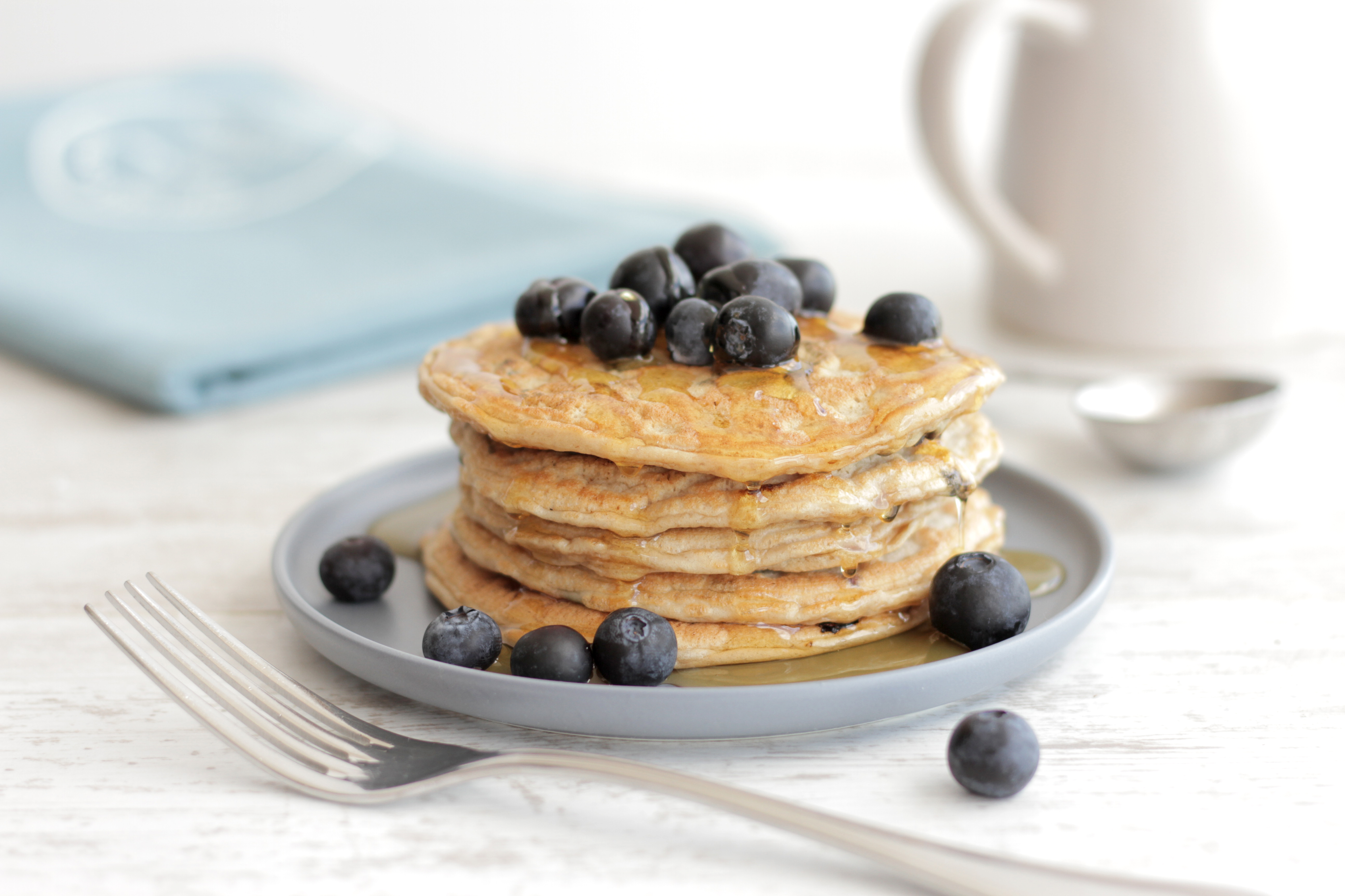 Blueberries High Protein Pancake