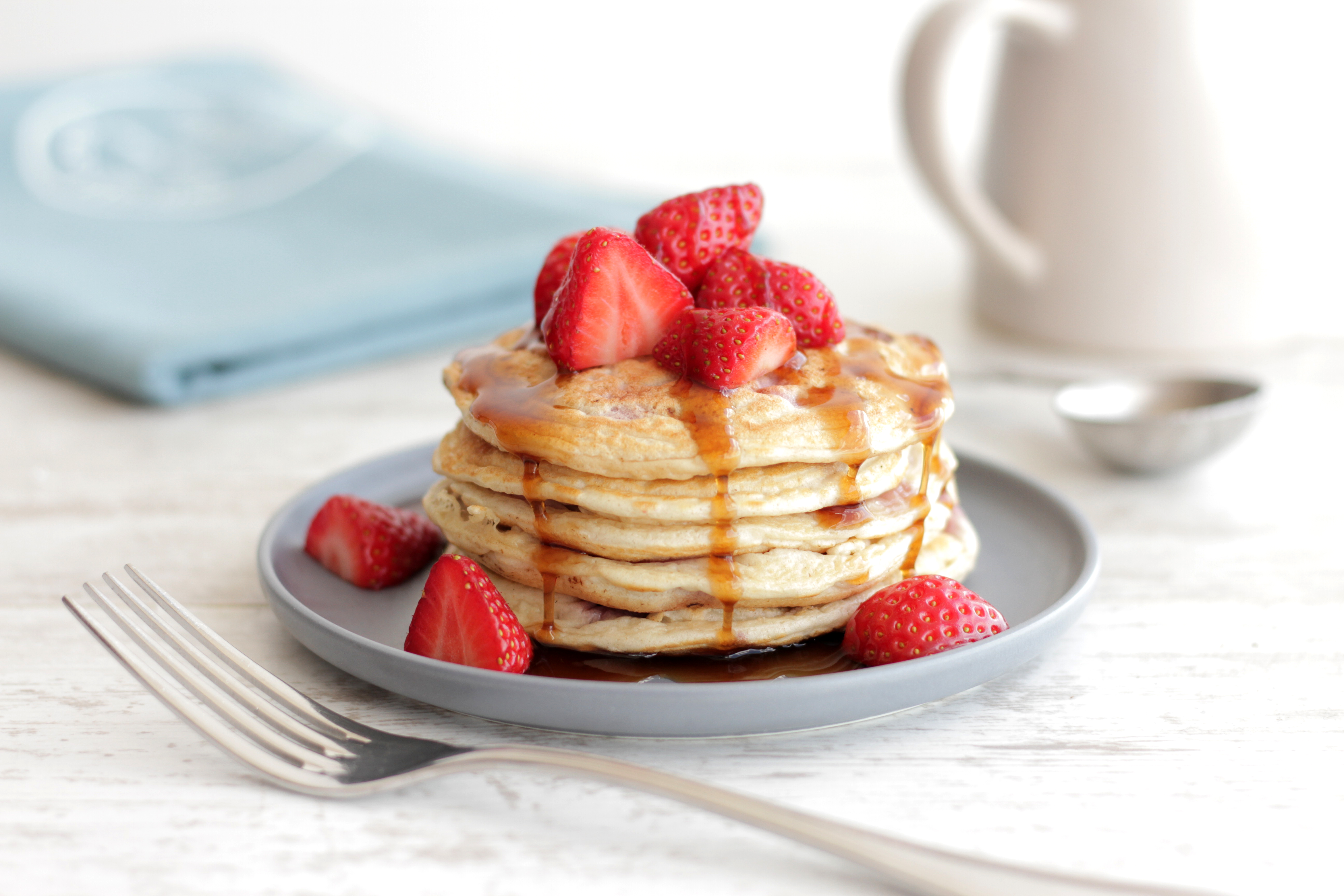 Strawberry High Protein Pancake