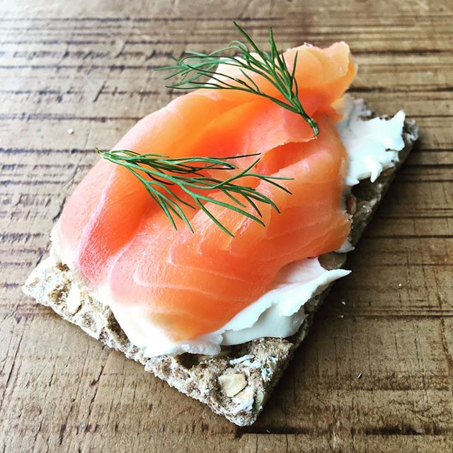 Smoked Salmon Cheese High Protein Lunch